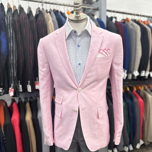 Inserch Pink Linen Blazer
