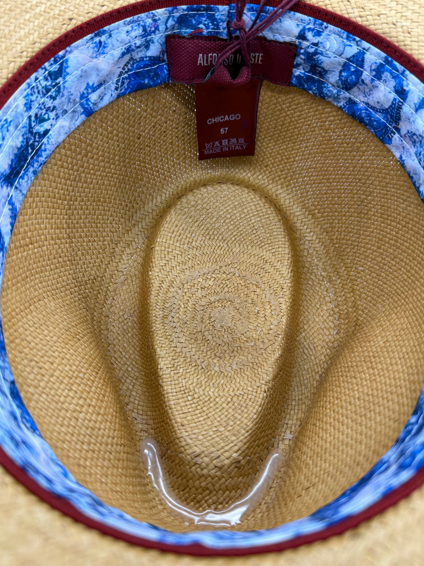 Alfonso D'este Chicago 100% Panama Straw