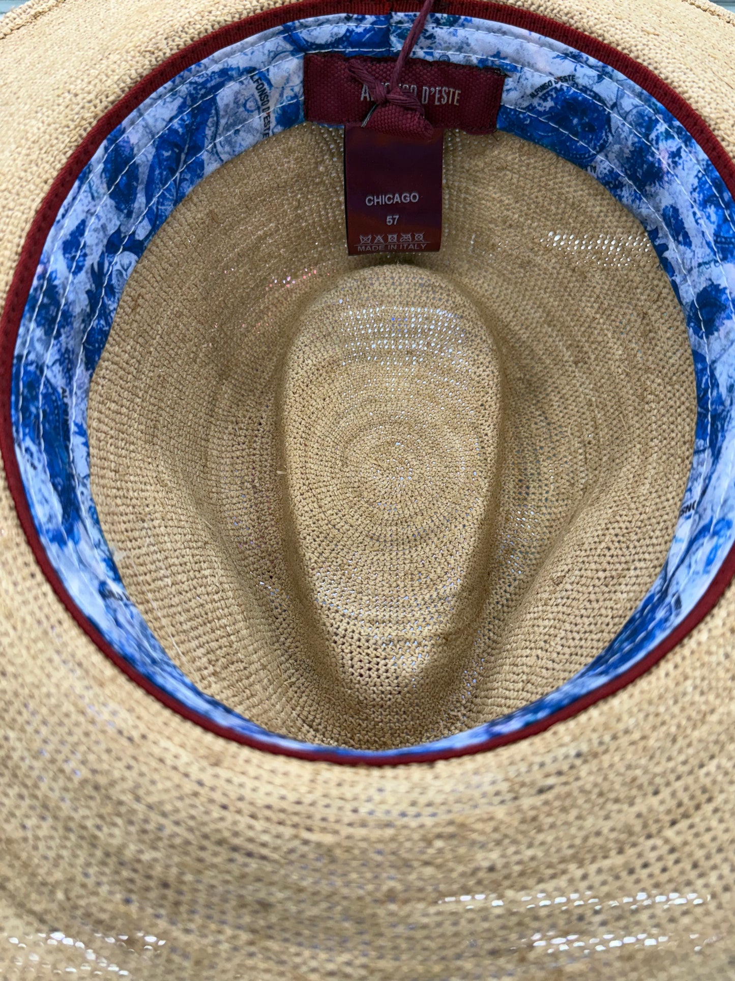 Alfonso D'este Chicago 100% Raffia Straw