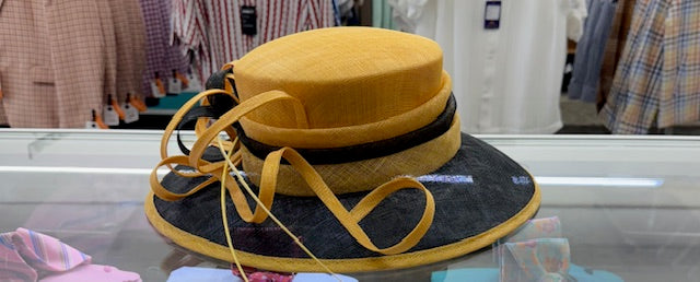 Black and Gold Ladies Church Hat
