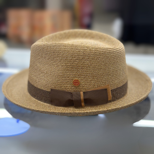 Mayser Samuel Straw Fedora - Tan
