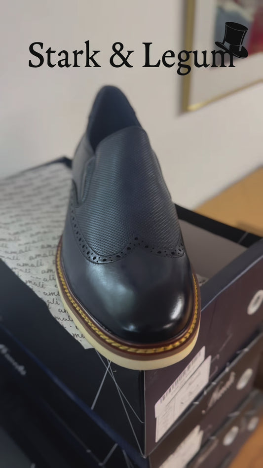 Amali Clyde Slip On Loafer -Navy