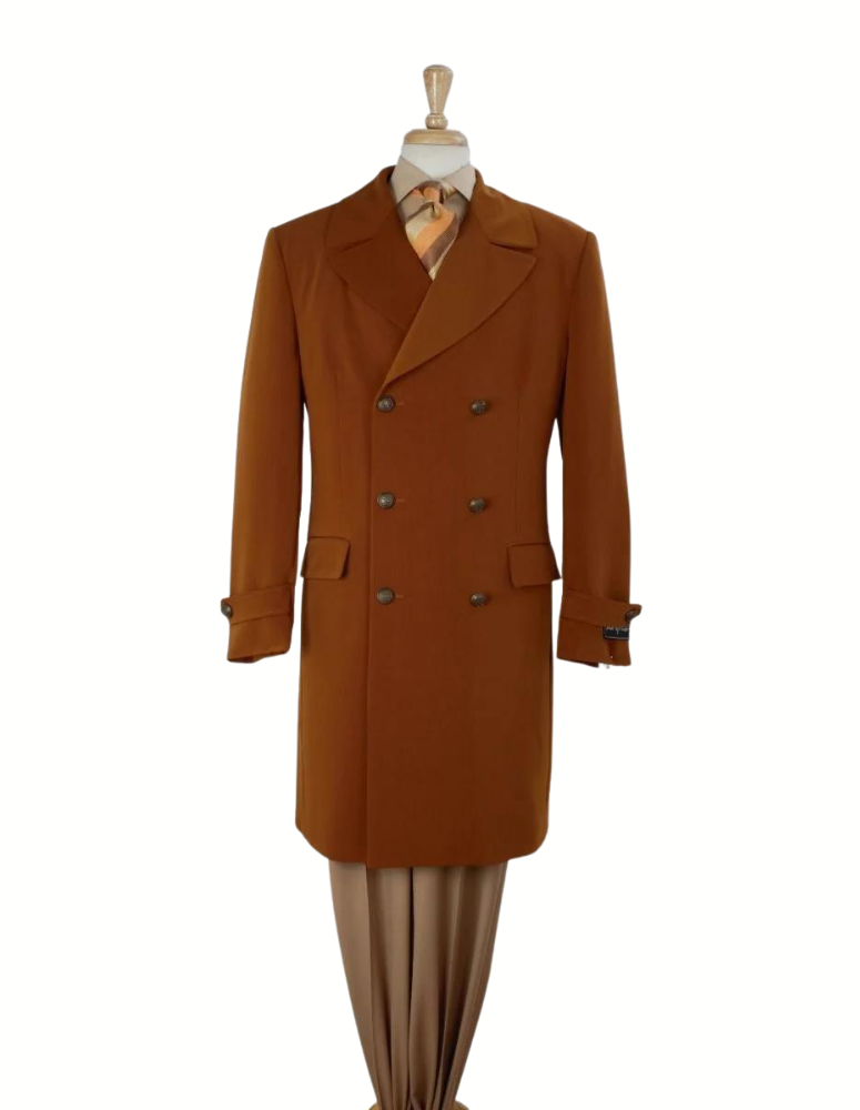 John Knight 3/4 Length Double Breasted Top Coat