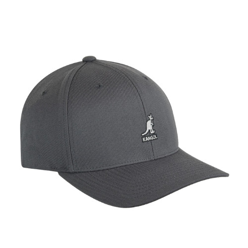 Kangol Wool Flexfit Baseball Cap Grey