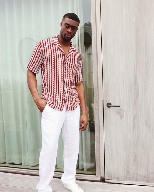 SS Knit Camp Collar Shirt