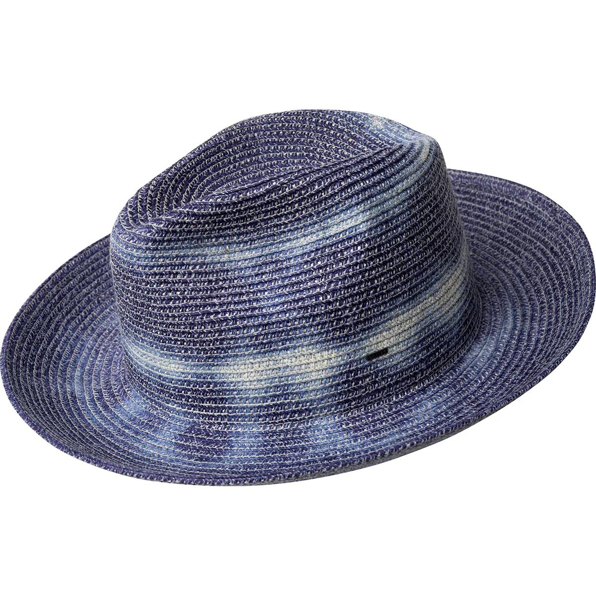 Bailey 1922 Cleves Fedora Hat | Dusk Indigo Braided Paper-Blend Wide Brim