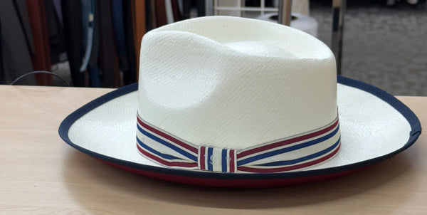 Biltmore 1917 Wide Brim Straw Fedora – Stark and Legum display picture 1