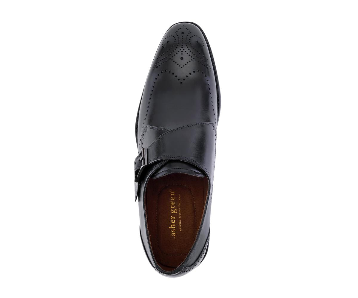 Asher Green Brushed Calf Black