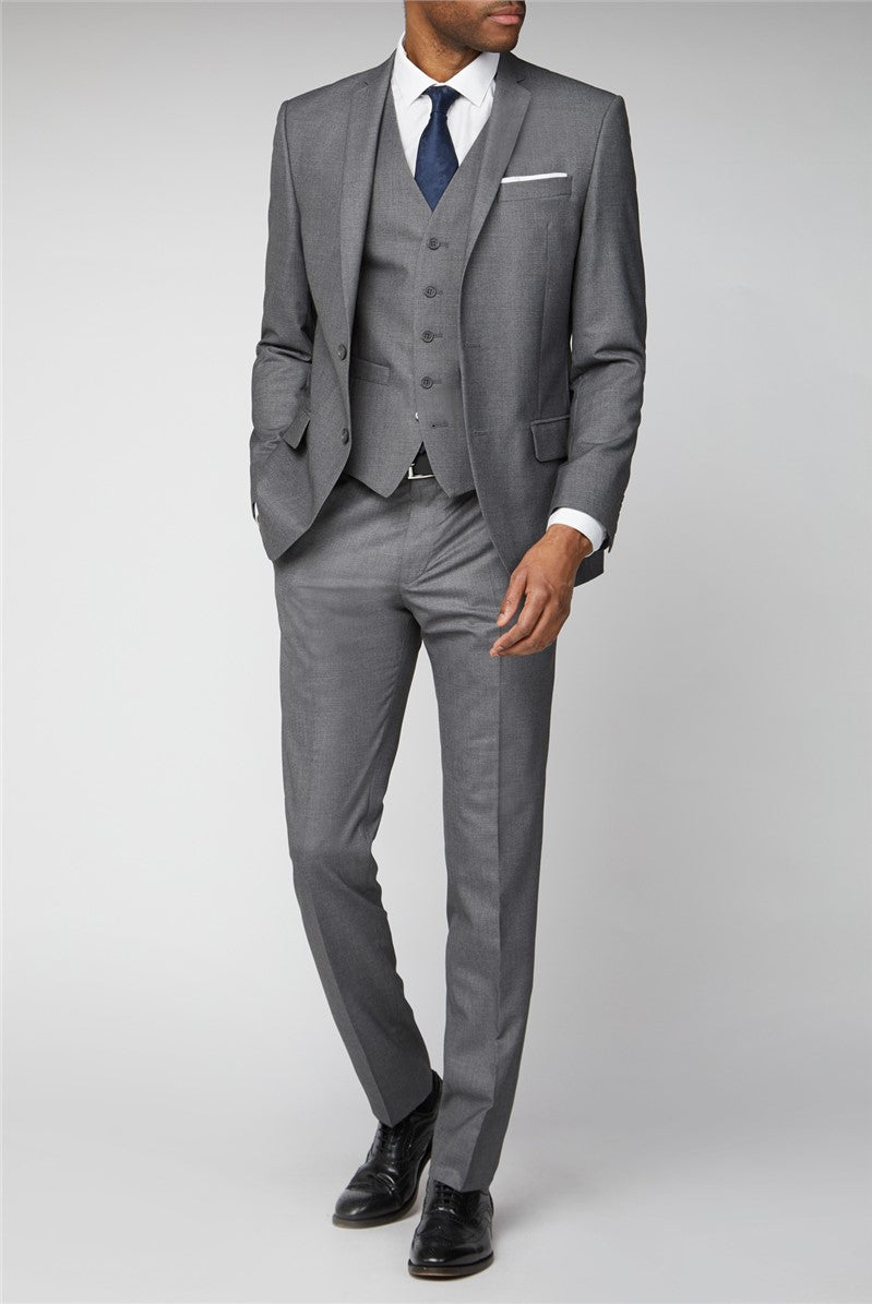 Giorgio Fiorelli Solid Grey Suit