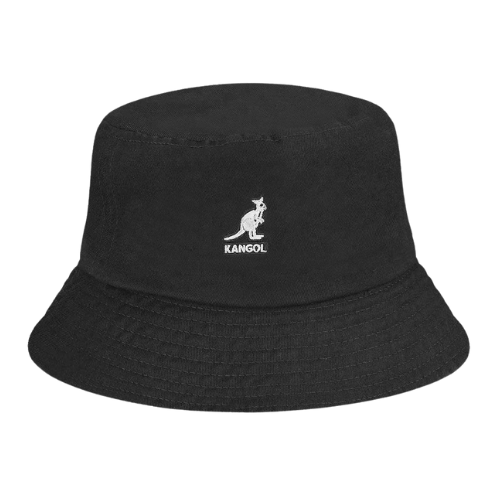 Kangol Washed Bucket Hat Black