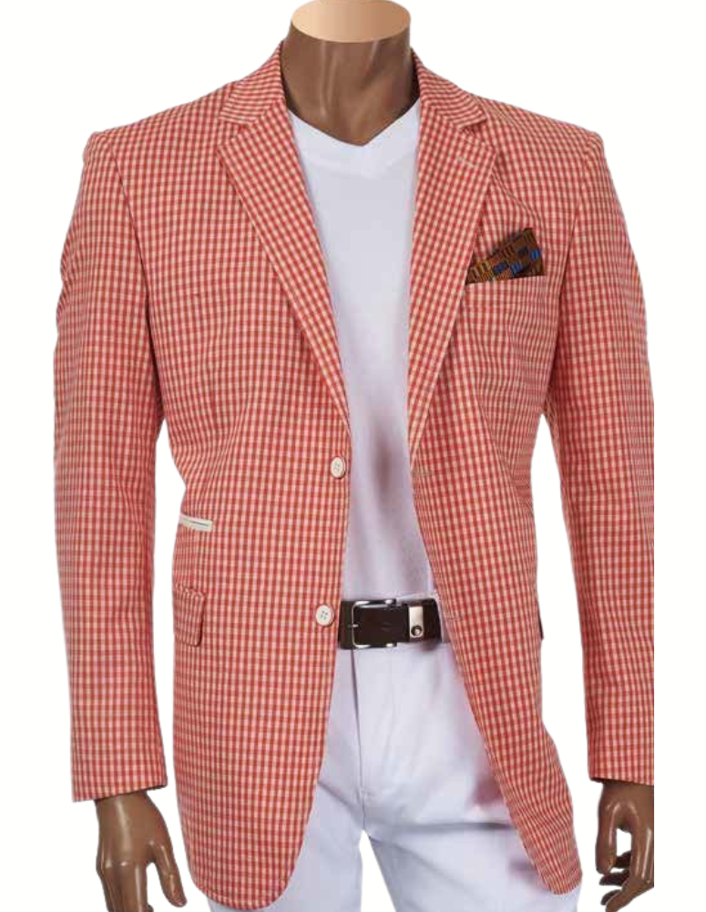 Inserch Peach Linen Blazer