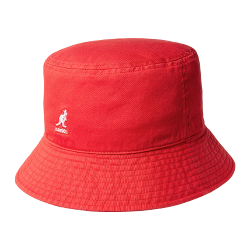 Kangol Washed Bucket Hat Cherry Glow