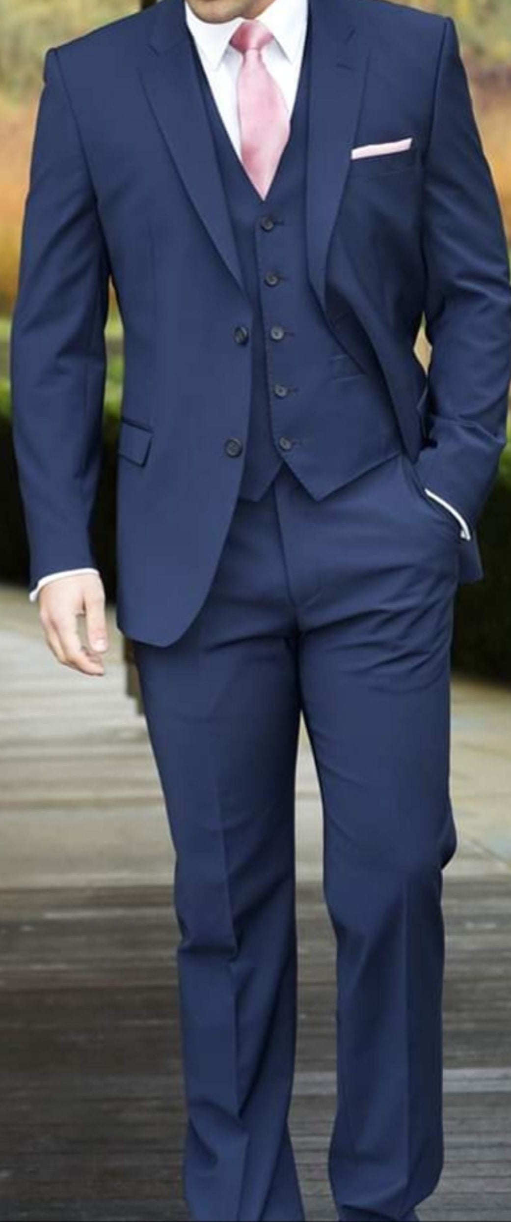 Giorgio Fiorelli Solid Blue Suit