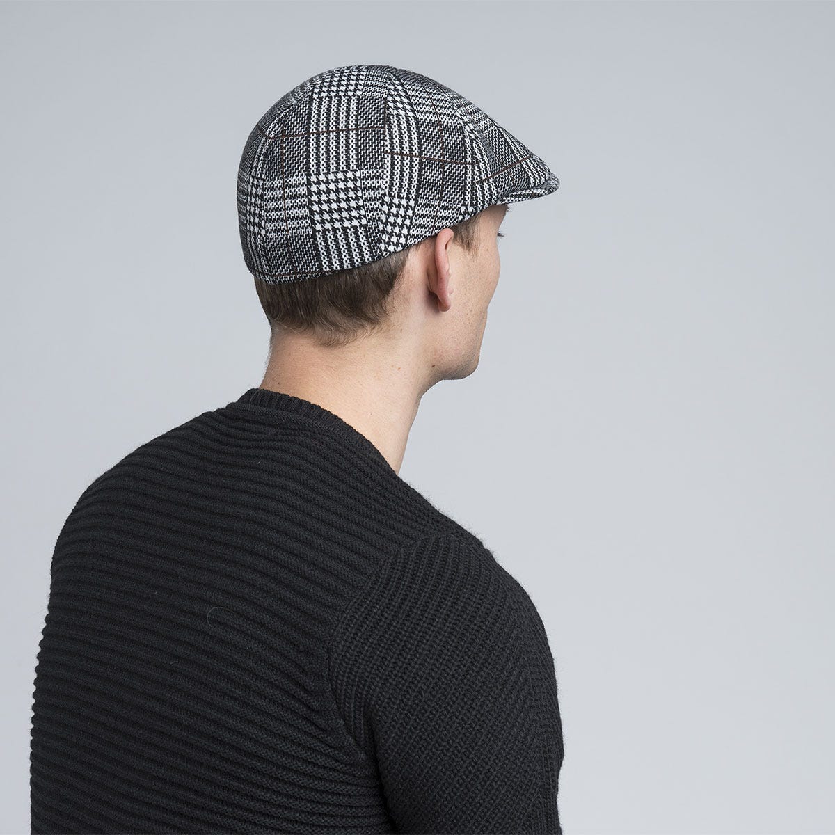 Kangol Pattern Flexfit Cap Black Plaid