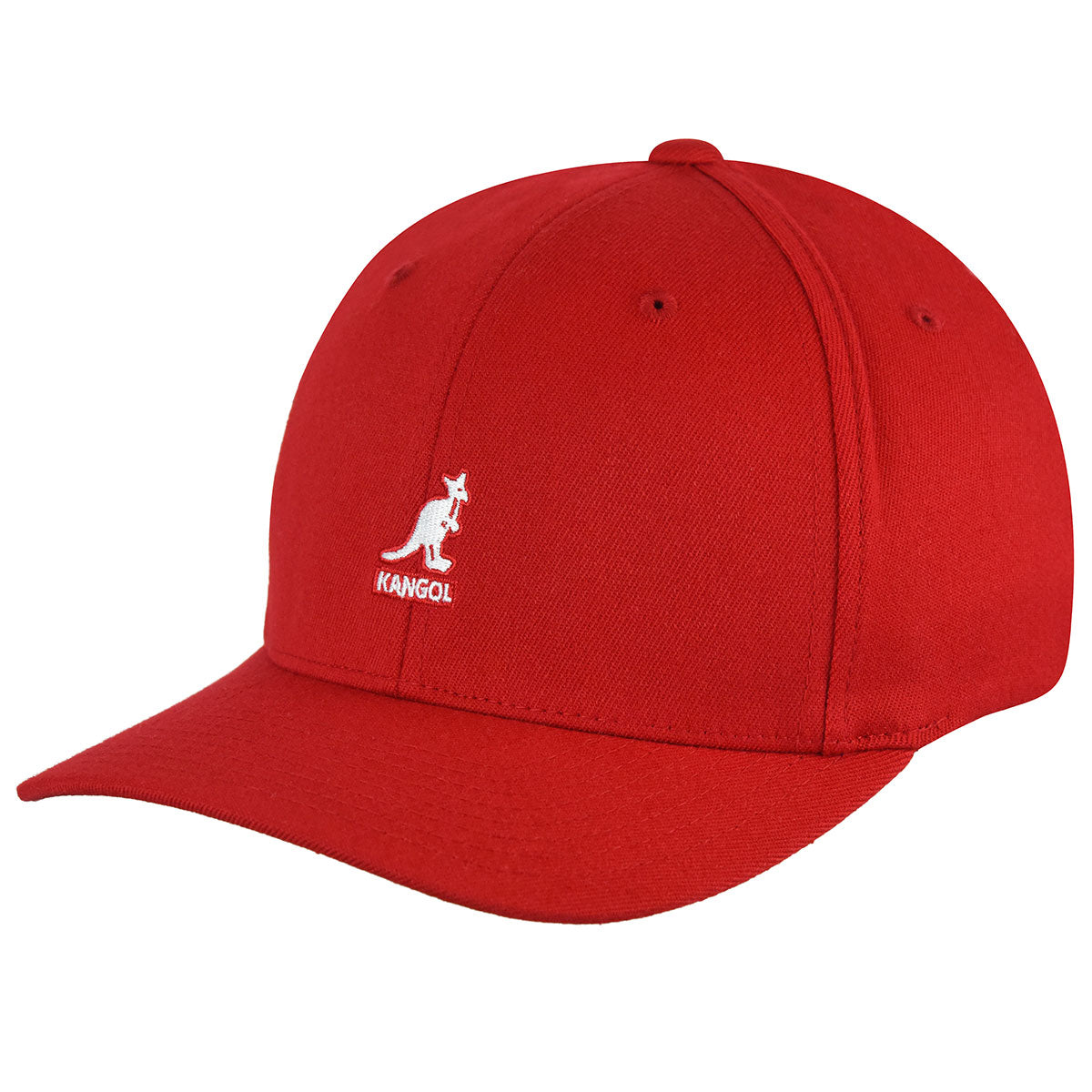 Kangol Wool Flexfit Baseball Cap Red