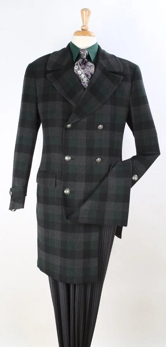 Apollo King Double Breasted Full Length Top Coat